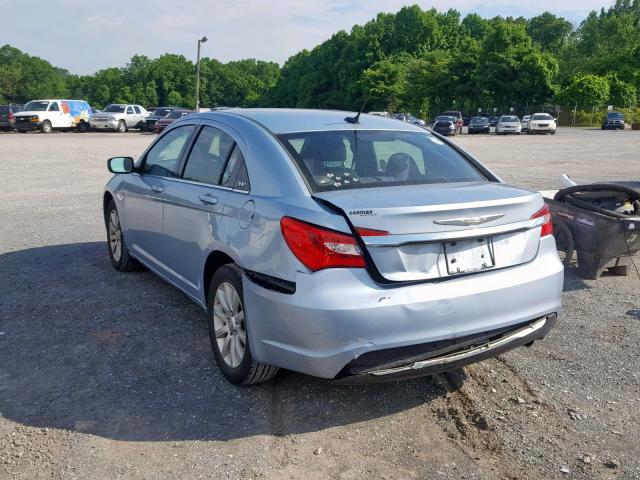 1C3CCBBB8DN588807 - 2013 CHRYSLER 200 TOURIN BLUE photo 3