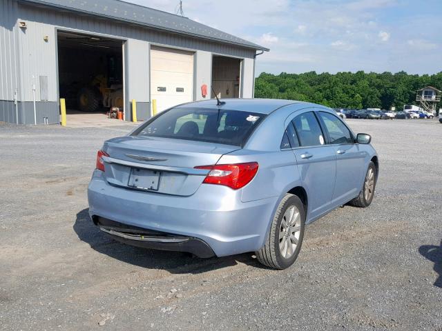 1C3CCBBB8DN588807 - 2013 CHRYSLER 200 TOURIN BLUE photo 4