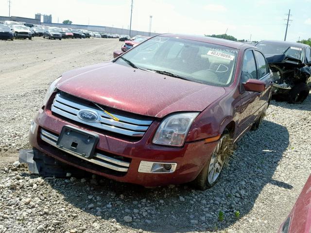 3FAHP02107R187521 - 2007 FORD FUSION SEL RED photo 2