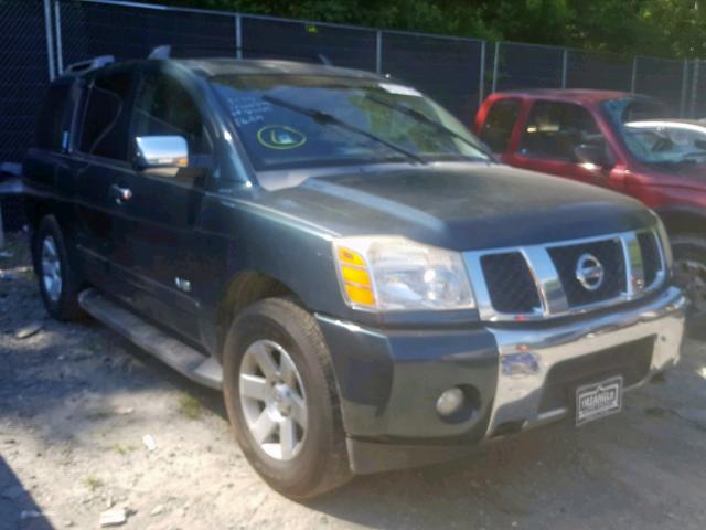 5N1AA08B66N723589 - 2006 NISSAN ARMADA SE GREEN photo 1