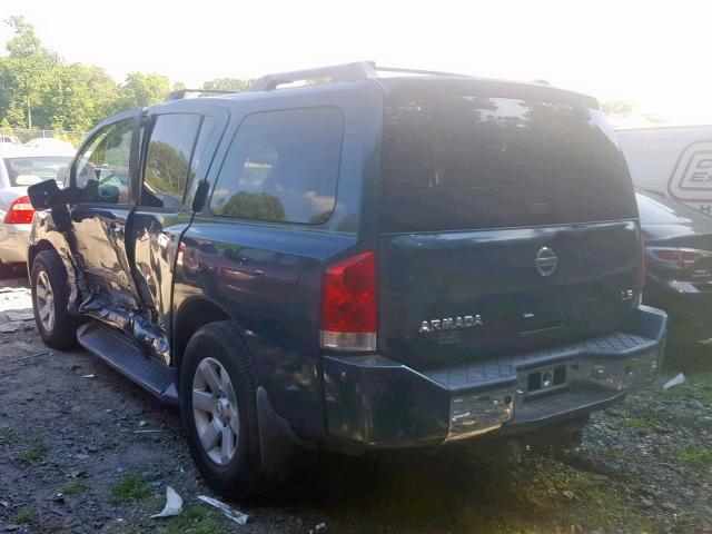 5N1AA08B66N723589 - 2006 NISSAN ARMADA SE GREEN photo 3