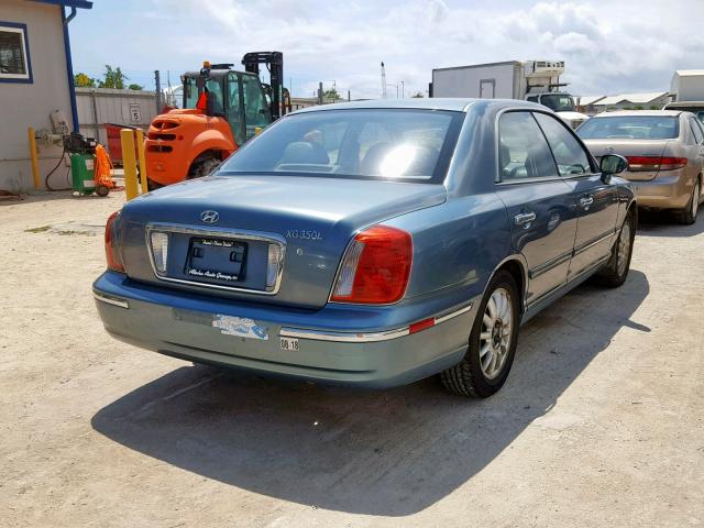 KMHFU45E05A399662 - 2005 HYUNDAI XG 350 BLUE photo 4