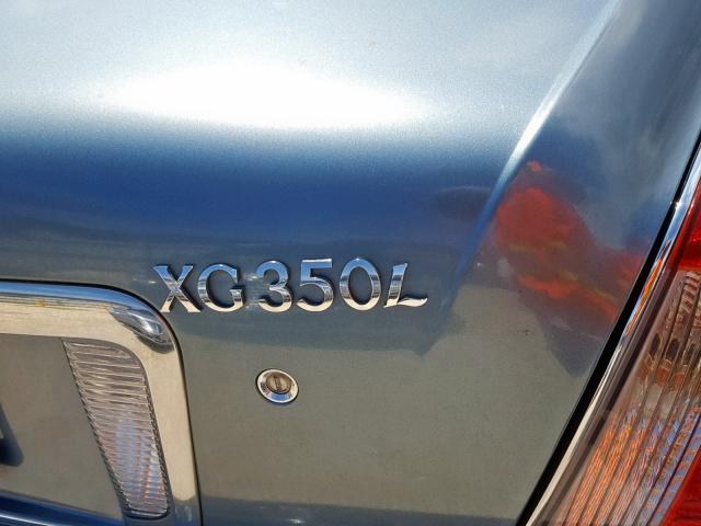 KMHFU45E05A399662 - 2005 HYUNDAI XG 350 BLUE photo 9