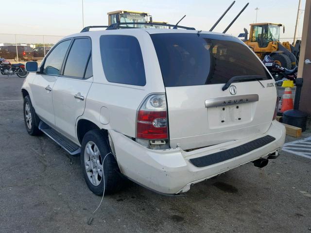 2HNYD18614H506051 - 2004 ACURA MDX TOURIN WHITE photo 3