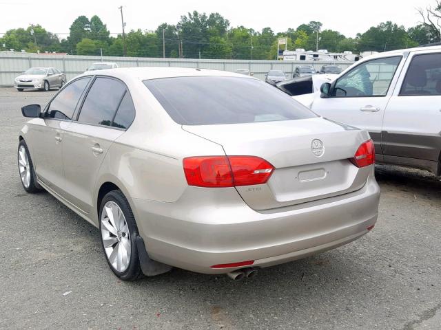 3VW2K7AJ6DM200044 - 2013 VOLKSWAGEN JETTA BASE BEIGE photo 3