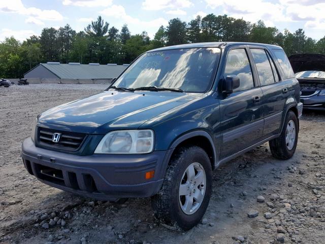 JHLRD18401C055835 - 2001 HONDA CR-V LX GREEN photo 2