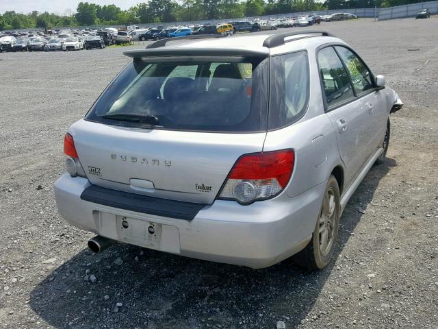 JF1GG29675G803468 - 2005 SUBARU IMPREZA WR SILVER photo 4