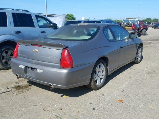 2G1WN161069315728 - 2006 CHEVROLET MONTE CARL GRAY photo 4