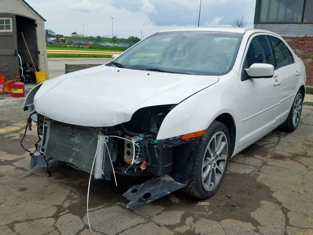 3FAHP08109R181762 - 2009 FORD FUSION SEL WHITE photo 2