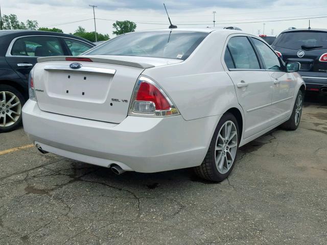 3FAHP08109R181762 - 2009 FORD FUSION SEL WHITE photo 4