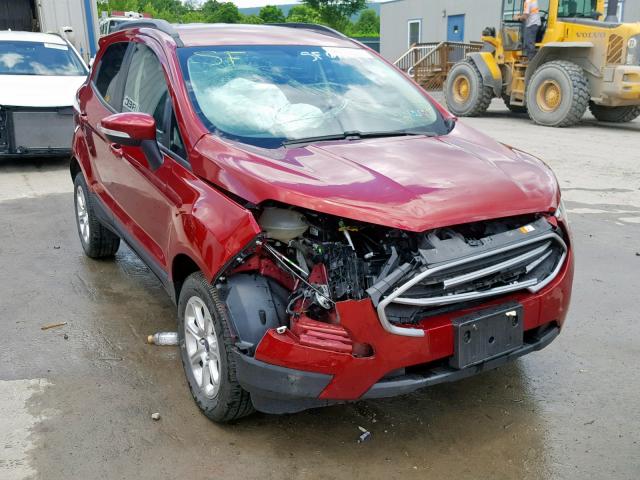 MAJ6P1UL2JC162332 - 2018 FORD ECOSPORT S RED photo 1