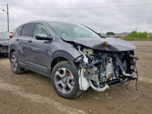 7FARW2H86JE022197 - 2018 HONDA CR-V EXL GRAY photo 1