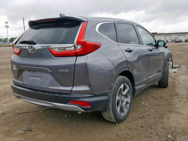 7FARW2H86JE022197 - 2018 HONDA CR-V EXL GRAY photo 4