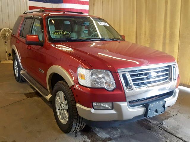 1FMEU74E87UB55743 - 2007 FORD EXPLORER E BURGUNDY photo 1