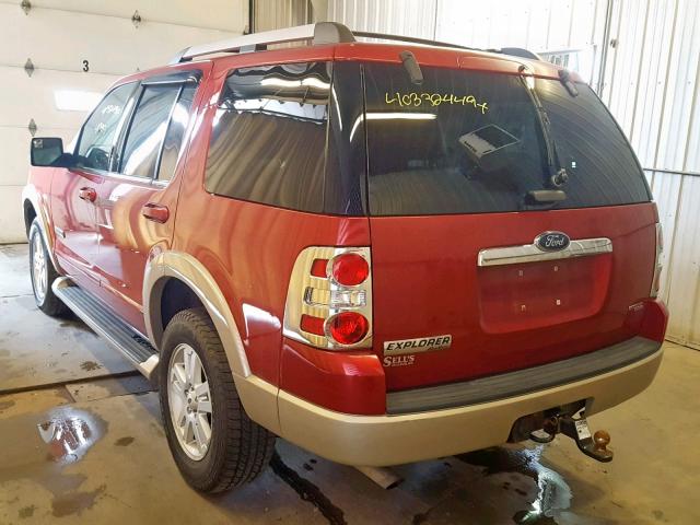 1FMEU74E87UB55743 - 2007 FORD EXPLORER E BURGUNDY photo 3