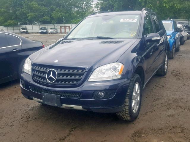 4JGBB86EX6A084105 - 2006 MERCEDES-BENZ ML 350 BLUE photo 2