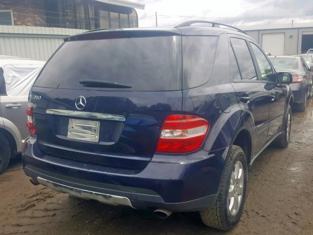 4JGBB86EX6A084105 - 2006 MERCEDES-BENZ ML 350 BLUE photo 4