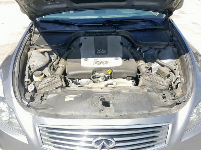 JN1CV6EL8DM982625 - 2013 INFINITI G37 CHARCOAL photo 7