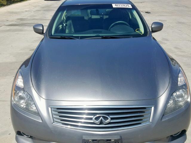 JN1CV6EL8DM982625 - 2013 INFINITI G37 CHARCOAL photo 9