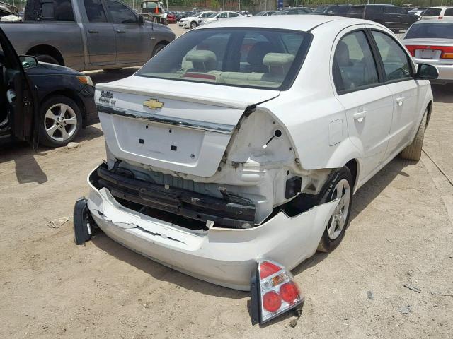 KL1TG5DE5BB248206 - 2011 CHEVROLET AVEO LT WHITE photo 4