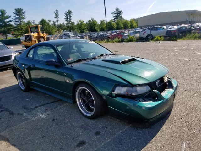 1FAFP42X81F213838 - 2001 FORD MUSTANG GT GREEN photo 1