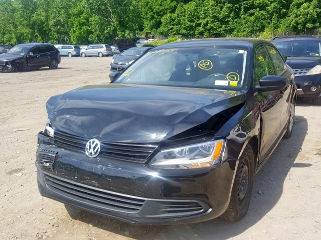 3VW1K7AJ8EM273946 - 2014 VOLKSWAGEN JETTA BASE BLACK photo 2