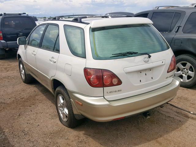 JT6HF10U4Y0107551 - 2000 LEXUS RX 300 WHITE photo 3