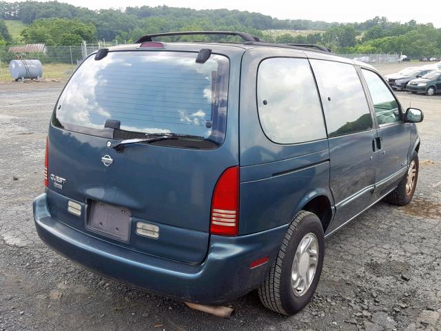 4N2DN1117VD845165 - 1997 NISSAN QUEST XE GREEN photo 4