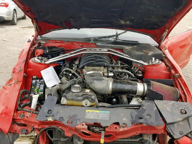 1ZVFT82H255113779 - 2005 FORD MUSTANG GT RED photo 7