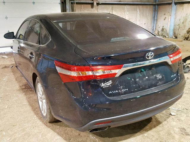 4T1BK1EB4DU076883 - 2013 TOYOTA AVALON BAS BLACK photo 3