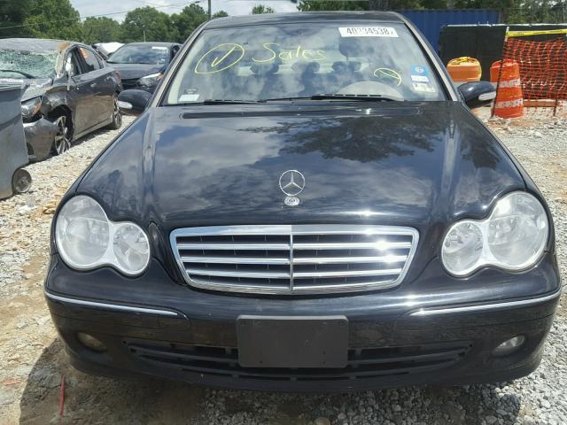 WDBRF54H57A926805 - 2007 MERCEDES-BENZ C 280 BLACK photo 9