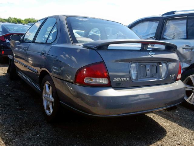 3N1BB51D91L116385 - 2001 NISSAN SENTRA SE GRAY photo 3