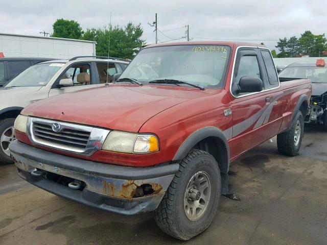 4F4ZR17X6WTM09463 - 1998 MAZDA B4000 CAB RED photo 2