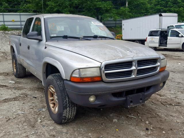 1D7HG38K44S682726 - 2004 DODGE DAKOTA QUA SILVER photo 1