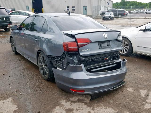 3VWD17AJ9JM246135 - 2018 VOLKSWAGEN JETTA SPOR GRAY photo 3