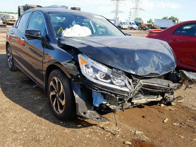 1HGCR2F91HA066178 - 2017 HONDA ACCORD EXL BLACK photo 1