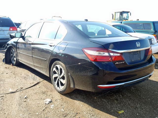 1HGCR2F91HA066178 - 2017 HONDA ACCORD EXL BLACK photo 3