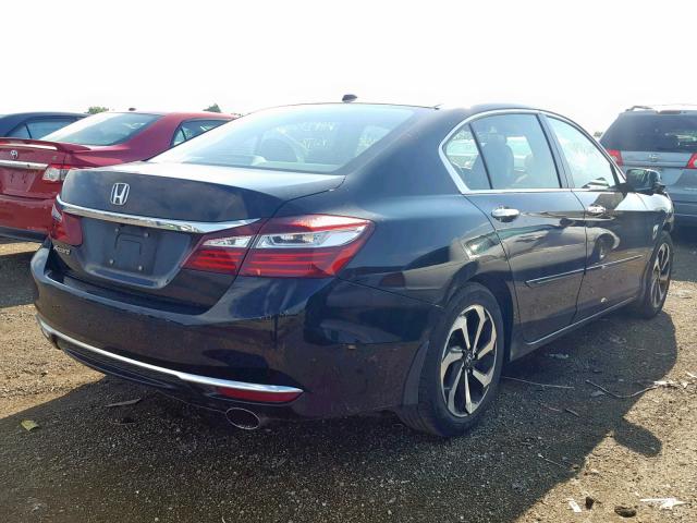 1HGCR2F91HA066178 - 2017 HONDA ACCORD EXL BLACK photo 4