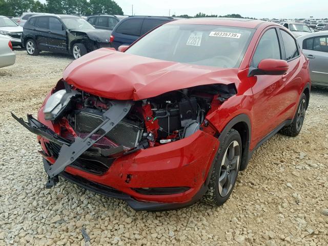 3CZRU5H50JG704263 - 2018 HONDA HR-V EX RED photo 2