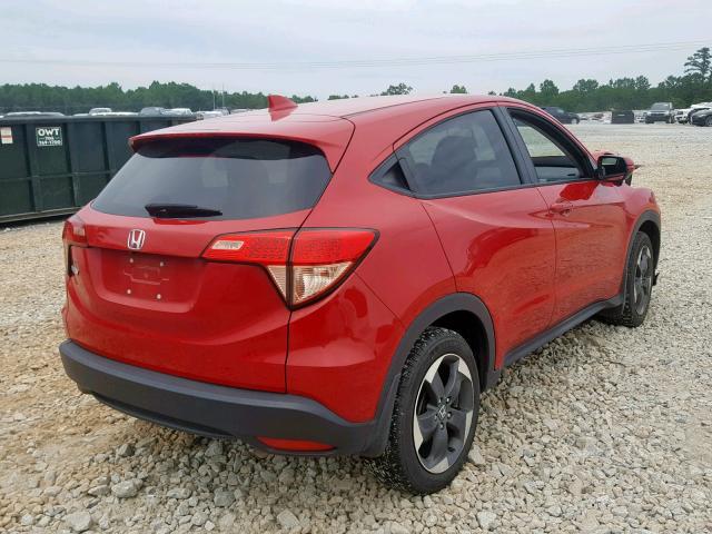 3CZRU5H50JG704263 - 2018 HONDA HR-V EX RED photo 4