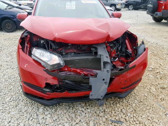 3CZRU5H50JG704263 - 2018 HONDA HR-V EX RED photo 9