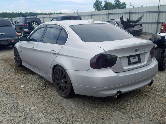 WBAVD53518A009825 - 2008 BMW 335 XI SILVER photo 3