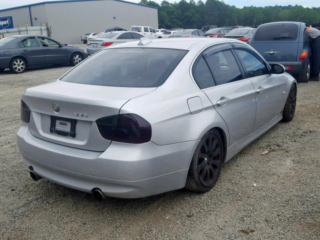 WBAVD53518A009825 - 2008 BMW 335 XI SILVER photo 4