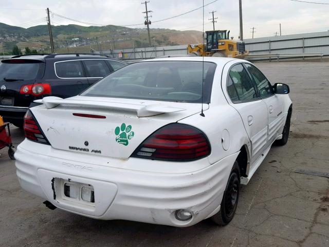 1G2NF52E81C124127 - 2001 PONTIAC GRAND AM S WHITE photo 4