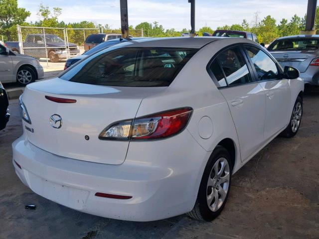 JM1BL1TF7D1705044 - 2013 MAZDA 3 I WHITE photo 4