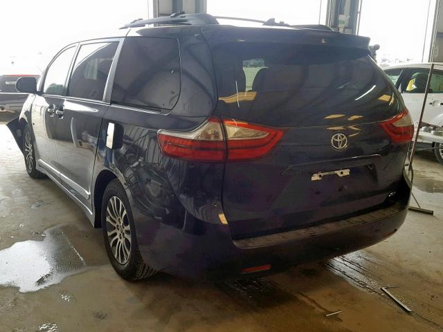 5TDYZ3DC4KS989533 - 2019 TOYOTA SIENNA LIM BLUE photo 3