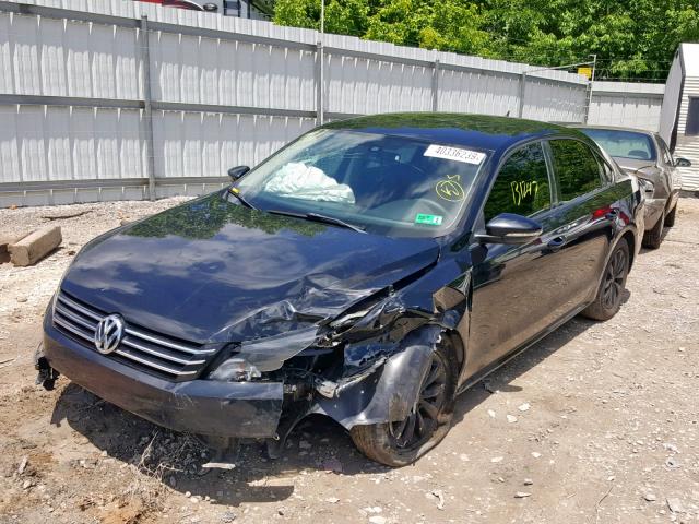 1VWAP7A32CC071282 - 2012 VOLKSWAGEN PASSAT S BLACK photo 2