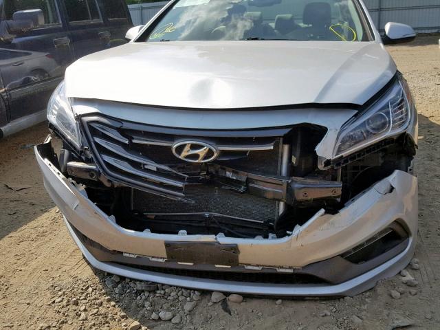 5NPE34AF9FH057459 - 2015 HYUNDAI SONATA SPO SILVER photo 9