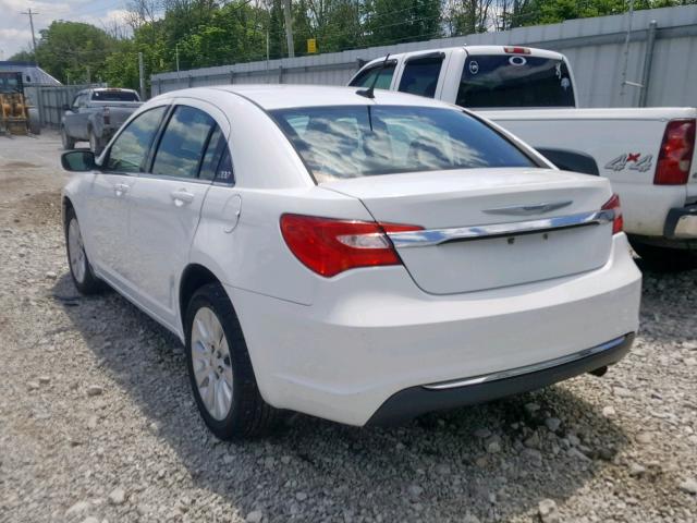 1C3CCBAB4CN218275 - 2012 CHRYSLER 200 LX WHITE photo 3