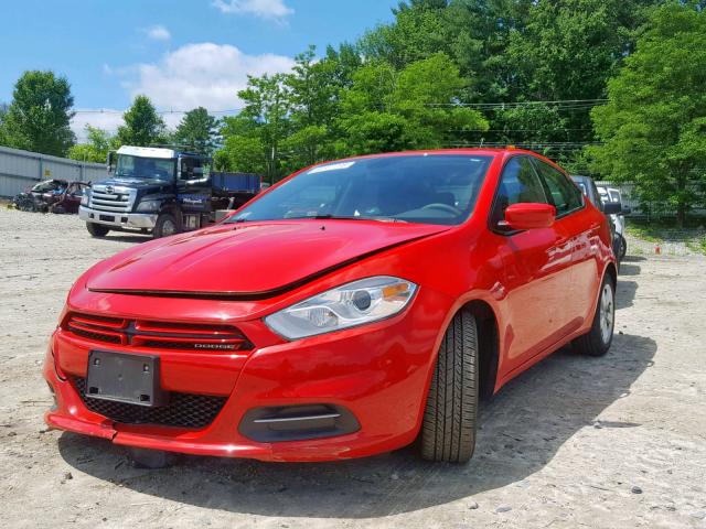 1C3CDFFA4GD796392 - 2016 DODGE DART SXT S RED photo 2